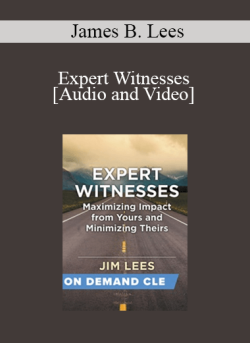 Audio and Video Expert Witnesses Maximizing Impact from Yours and Minimizing Theirs Mr. James B. Lees 250x343 1 - eSys[GroupBuy]