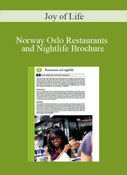 Joy of Life – Norway Oslo Restaurants and Nightlife Brochure