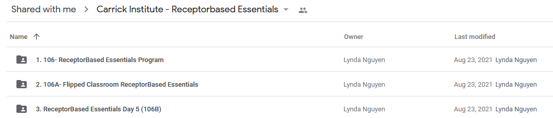 Carrick Institute - Receptorbased Essentials