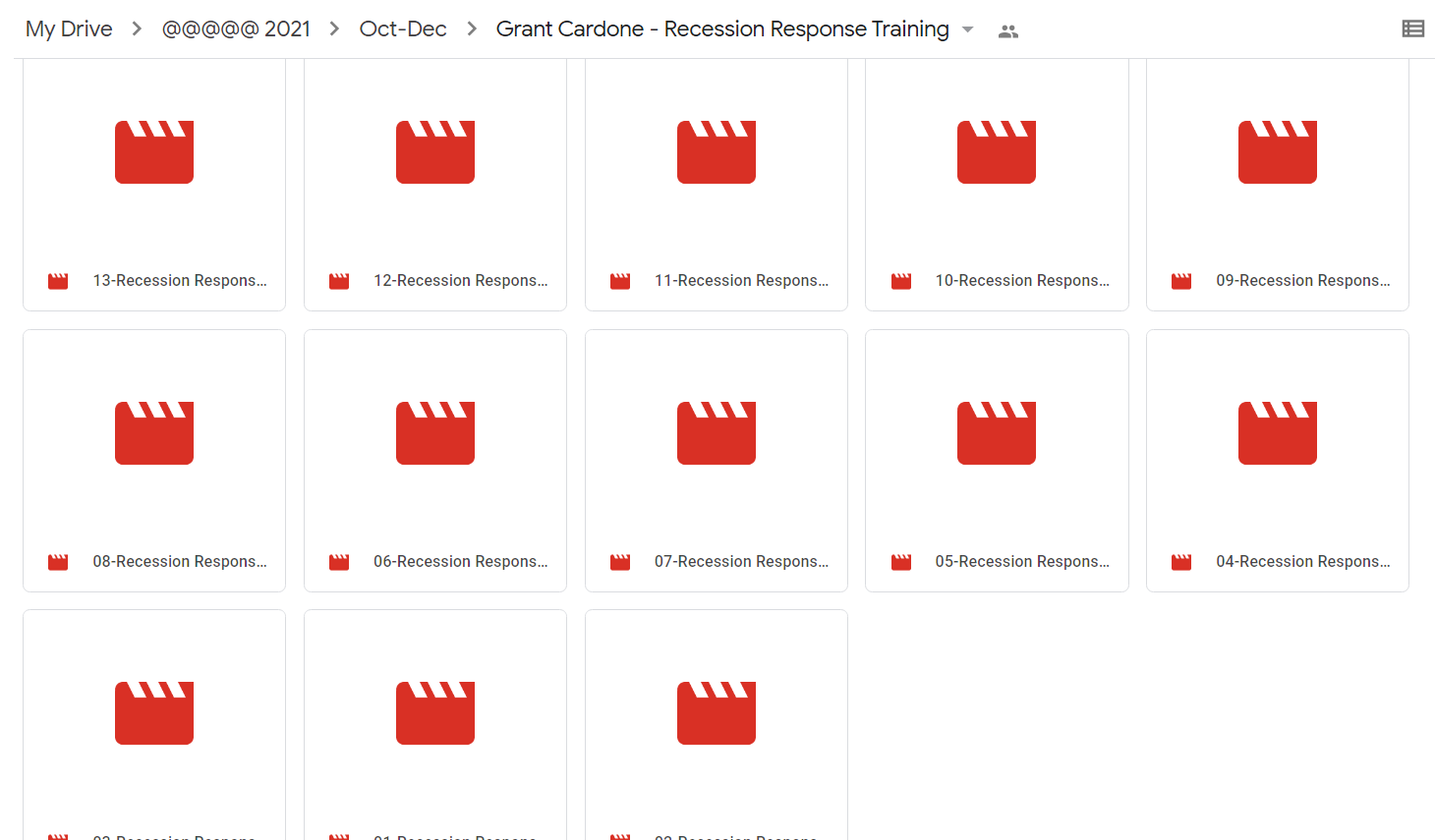 Recession Response Training 2021